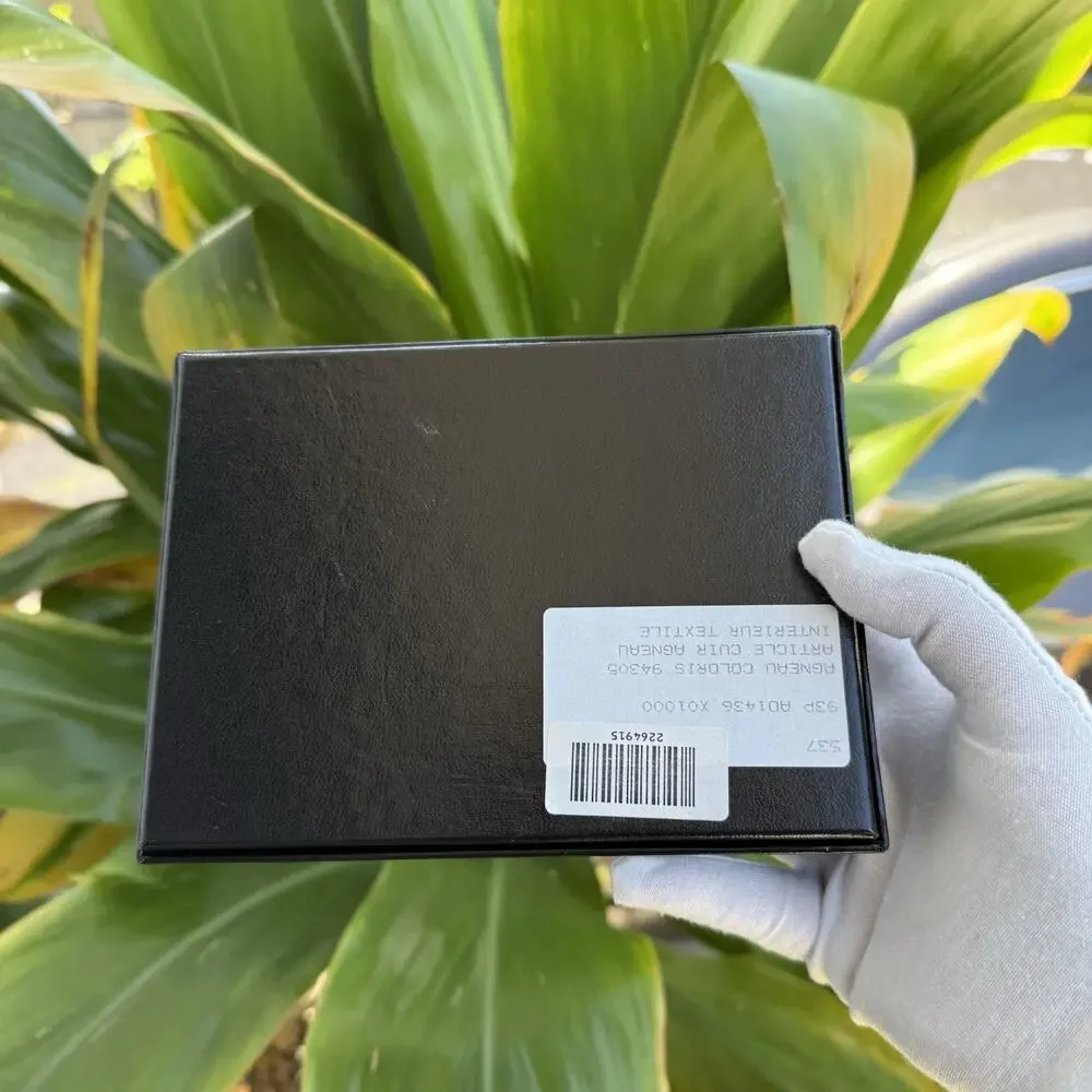 Chanel Empty Black Small Wallet Box 6.5